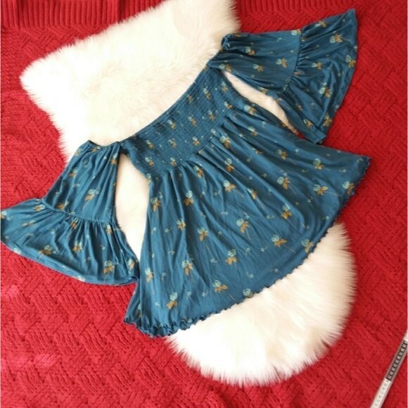 Free People | Ocean Blue Lana Tunic Sz XS/TP - Picture 8 of 8